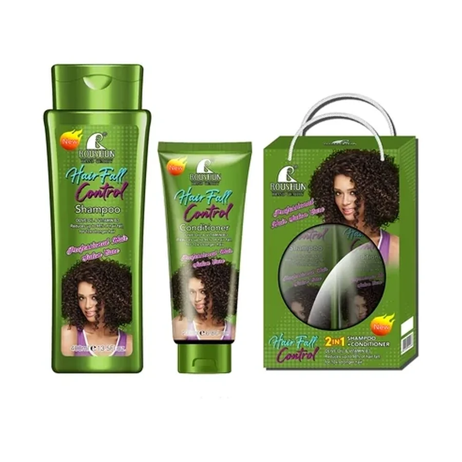 مجموعة العناية بالشعر شامبو الزيتون ROUSHUN سعة 400 ml OEM/ODM Rs-30971