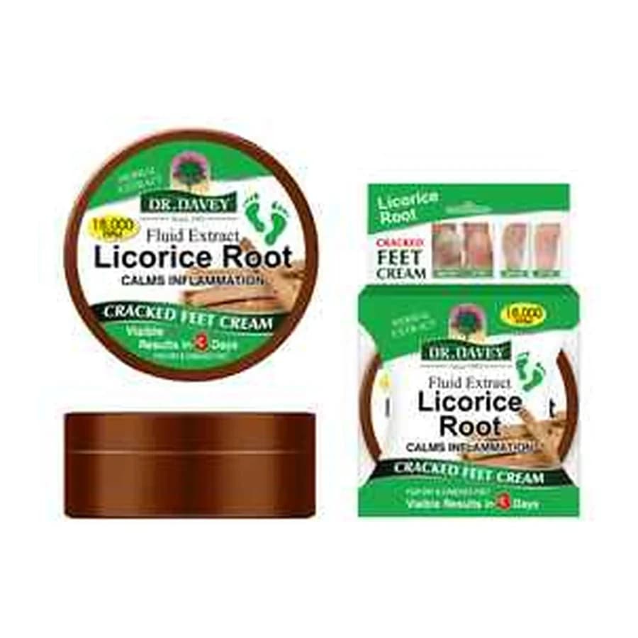 DR.DAVEY Cream Licorice Root Feet Cream model DV-6505 product image for OEM/ODM private label body cream manufacturing