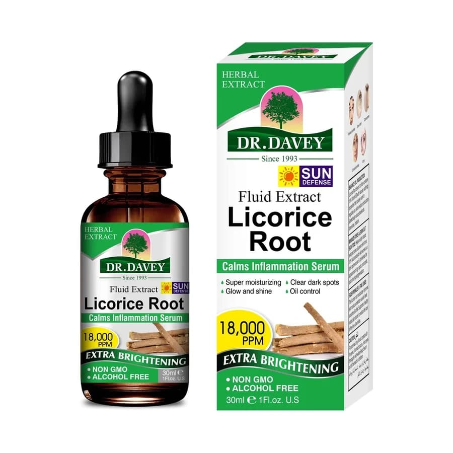 DR.DAVEY Serum Licorice Root Serum model DV-6372 product image for OEM/ODM private label skincare serum manufacturing