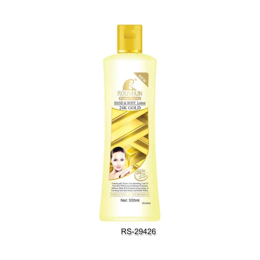 ROUSHUN 24KGold Body Lotion model RS-29426 product image for OEM/ODM private label body lotion manufacturing