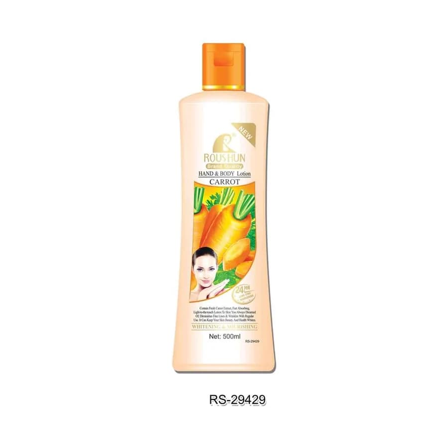 ROUSHUN Carrot Body Lotion model RS-29429 product image for OEM/ODM private label body lotion manufacturing