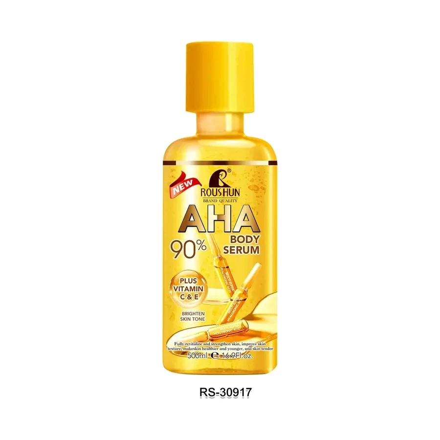 زيت الجسم 100% نقي معصور على البارد AHA فيتامين C E سعة 500ml