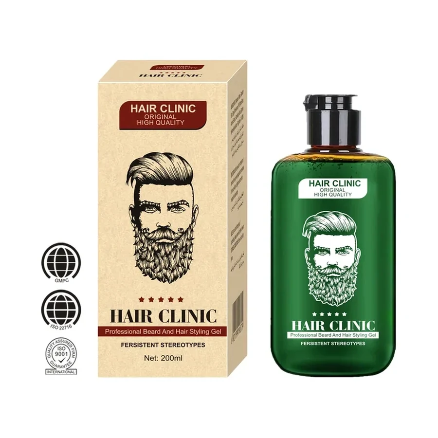 Beard Hair Styling Gel white background product image for OEM/ODM private label beard care manufacturing