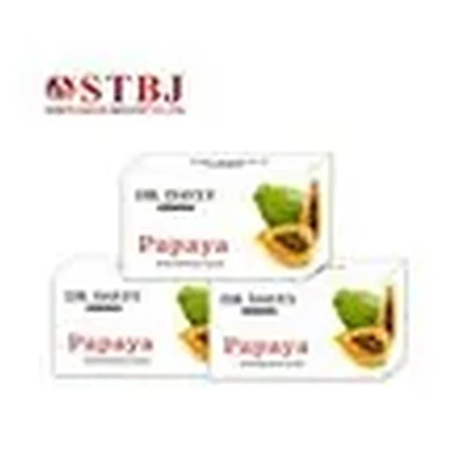 Dewei Hydrating Brightening Handmade Papaya Bar Soap white background product image for OEM/ODM private label soap manufacturing