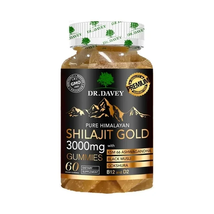DR.DAVEY 3000mg Shulajit Gold Gummies Personal Care Product 3 g OEM/ODM Dv-6705 product image for OEM/ODM private label personal care product manufacturing