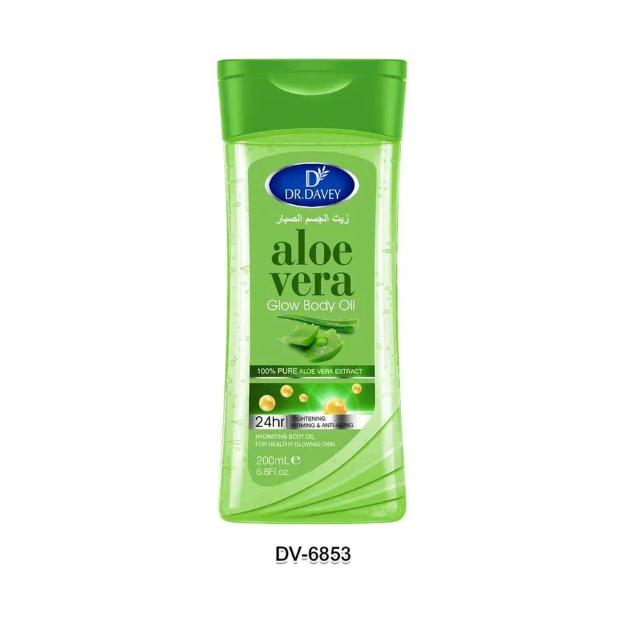 Huile corporelle à l'aloe vera DR.DAVEY, 200 ml, OEM/ODM, DV-6853