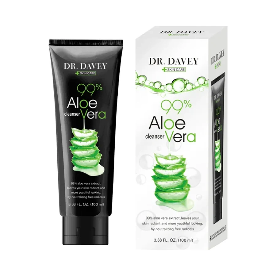 DR.DAVEY Aloe Vera Face Wash Personal Care Product 100 g OEM/ODM Dv-6140 product image for OEM/ODM private label personal care product manufacturing