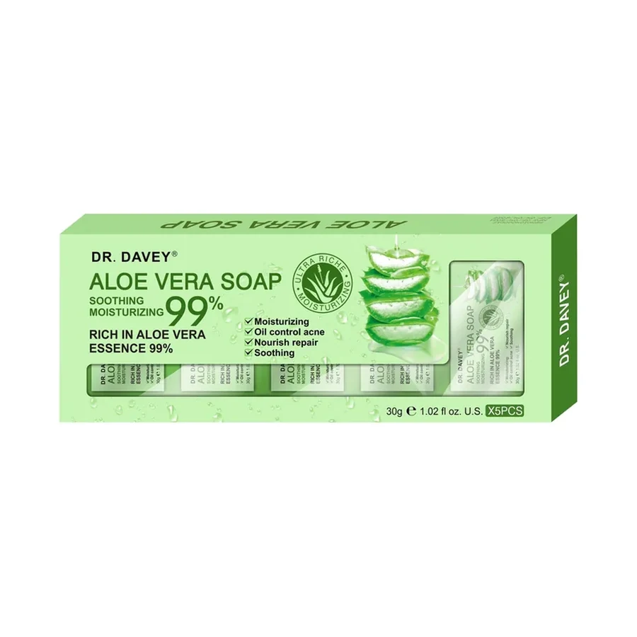 DR.DAVEY Aloe Vera Soap 30 g OEM/ODM Dv-6283 product image for OEM/ODM private label soap manufacturing
