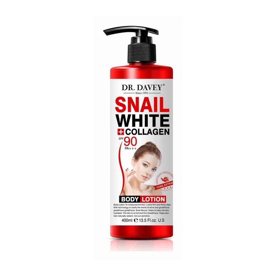 DR.DAVEY Body Lotion Snail White Body Lotion model DV-6444 product image for OEM/ODM private label body lotion manufacturing