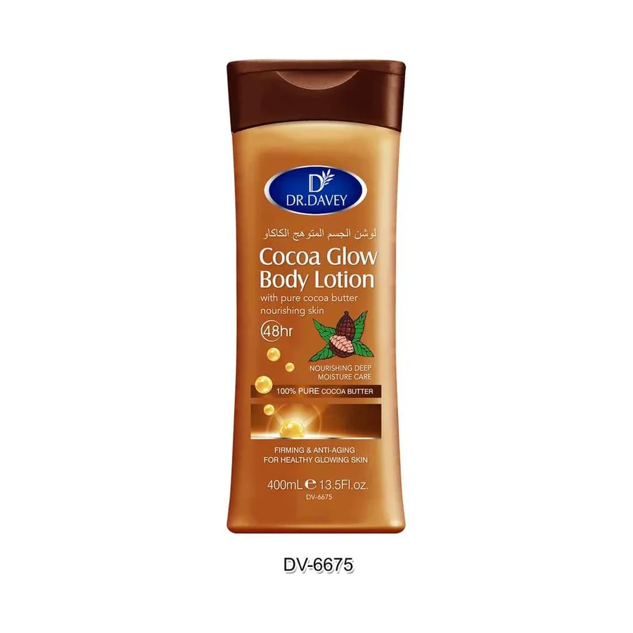 DR.DAVEY Cocoa Body Lotion model DV-6675 product image for OEM/ODM private label body lotion manufacturing
