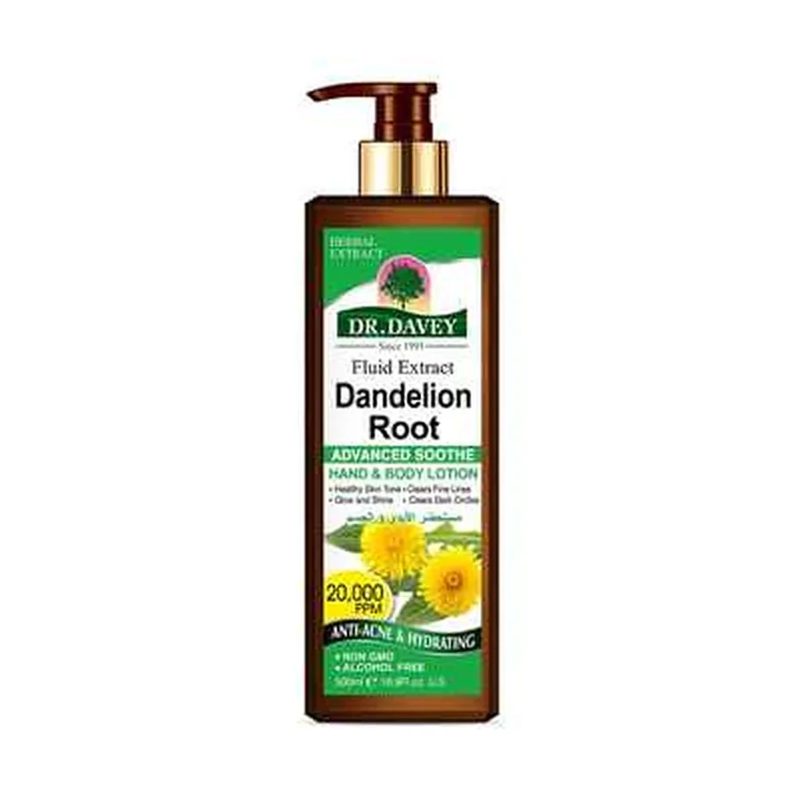 DR.DAVEY Body Lotion Dandelion Root Body Lotion model DV-6554 product image for OEM/ODM private label body lotion manufacturing
