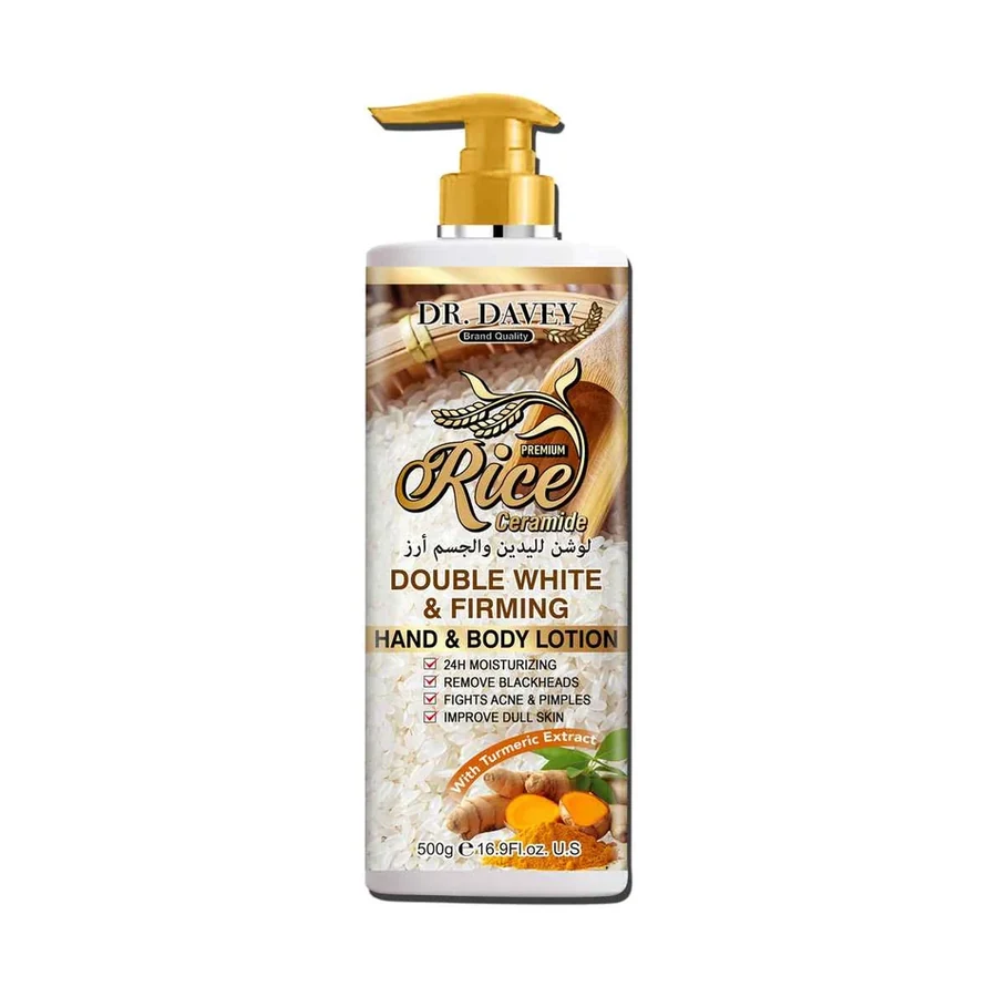 DR.DAVEY Body Lotion Rice Body Lotion model DV-6618 product image for OEM/ODM private label body lotion manufacturing