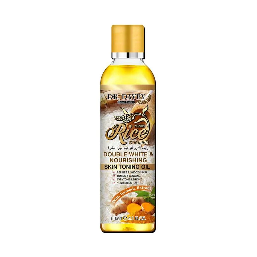 DR.DAVEY Rice Skin Toning Oil model DV-6619 product image for OEM/ODM private label body oil manufacturing