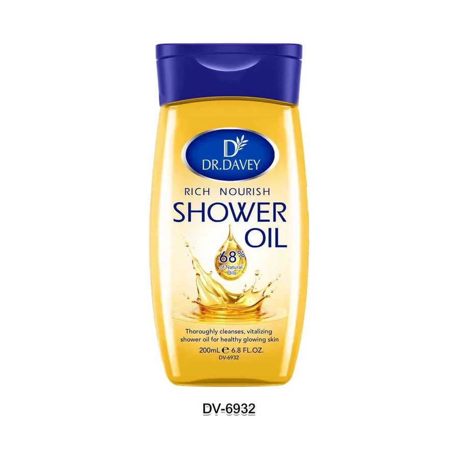 DR.DAVEY Rich Nourish Shower Oil model DV-6932 product image for OEM/ODM private label body oil manufacturing