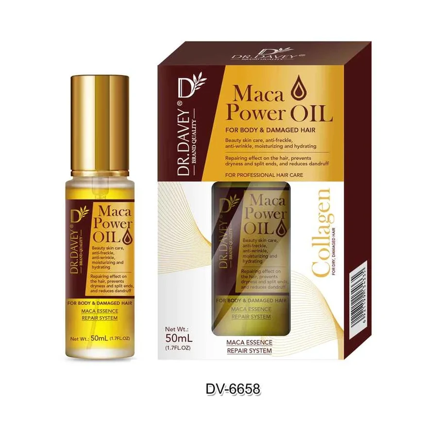 DR.DAVEY Maca Power Oil model DV-6658 product image for OEM/ODM private label body oil manufacturing