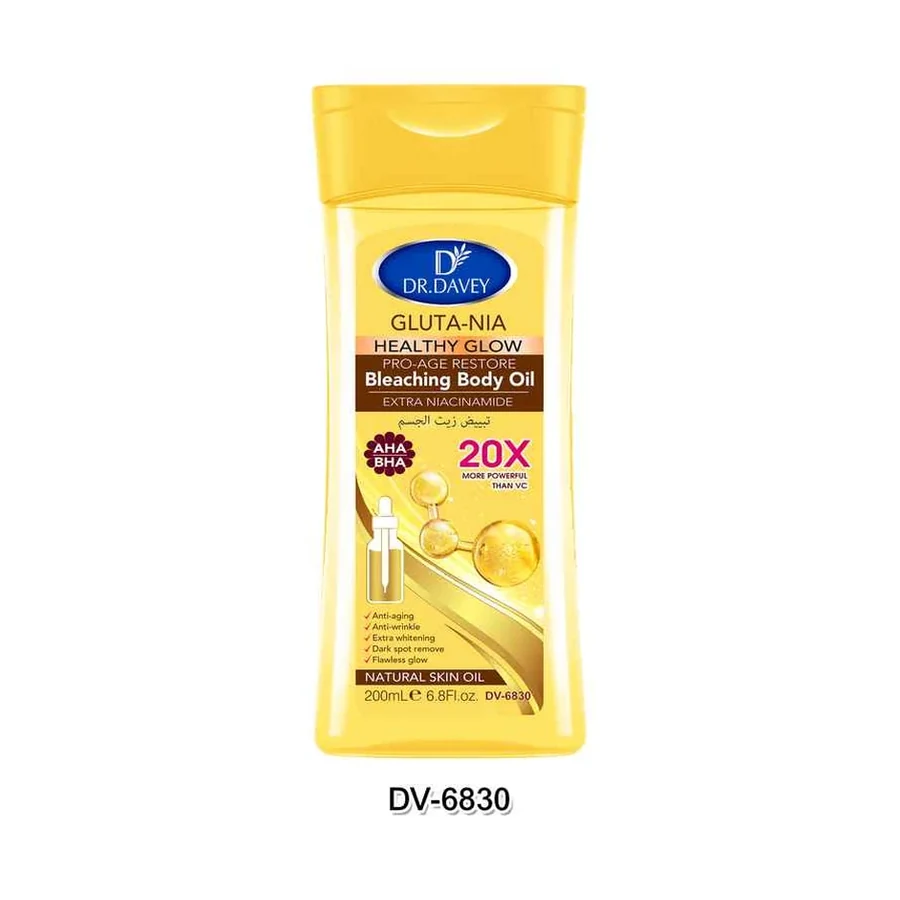 DR.DAVEY Gluta-nia Body Oil Body Oil model DV-6830 product image for OEM/ODM private label body oil manufacturing