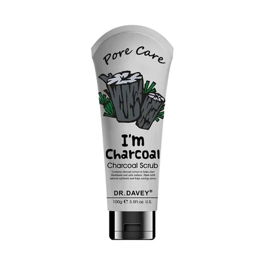 DR.DAVEY Charcoal Scrub Personal Care Product 100 g OEM/ODM Dv-6304 product image for OEM/ODM private label personal care product manufacturing