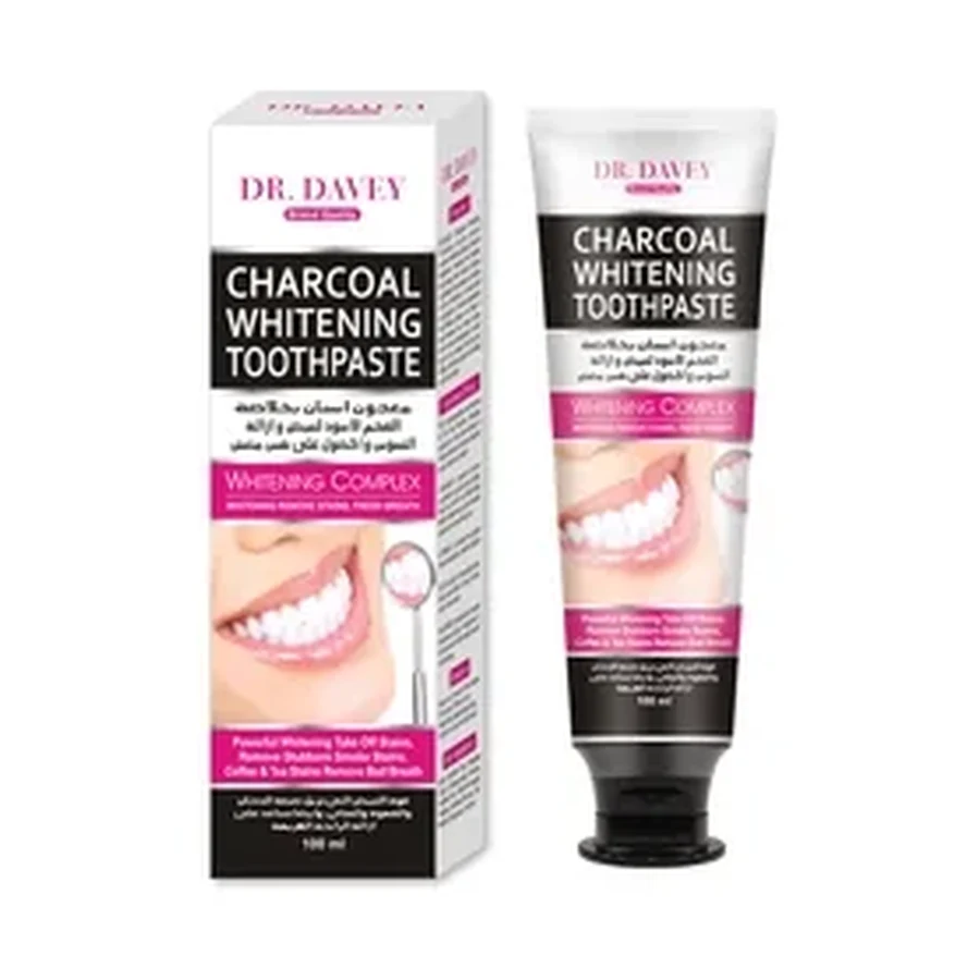 DR.DAVEY Charcoal Toothpaste 100 g OEM/ODM Dv-6027 product image for OEM/ODM private label toothpaste manufacturing
