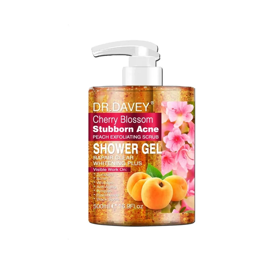 Gel douche exfoliant à la fleur de cerisier DR.DAVEY 500 ml OEM/ODM Dv-6438