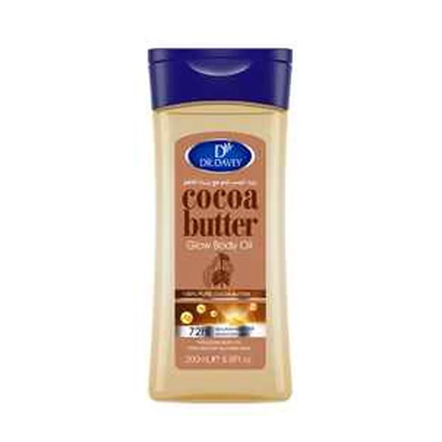 DR.DAVEY Body Oil Cocoa Butter Glow Body Oil model DV-6557 product image for OEM/ODM private label body oil manufacturing