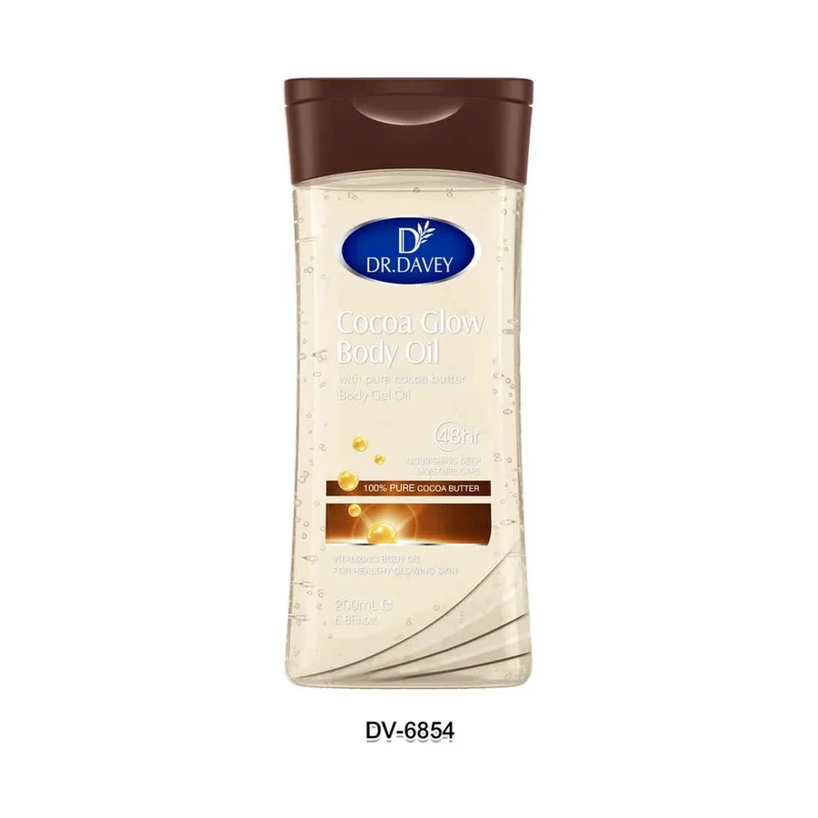 DR.DAVEY Pure Cocoa Butter Body Oil Body Oil model DV-6854 product image for OEM/ODM private label body oil manufacturing