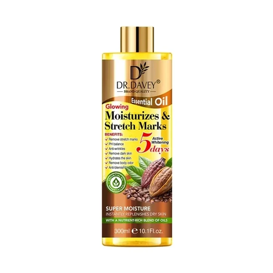 DR.DAVEY Cocoa Butter Skin Care Body Oil 300 ml OEM/ODM Dv-6778 product image for OEM/ODM private label body oil manufacturing