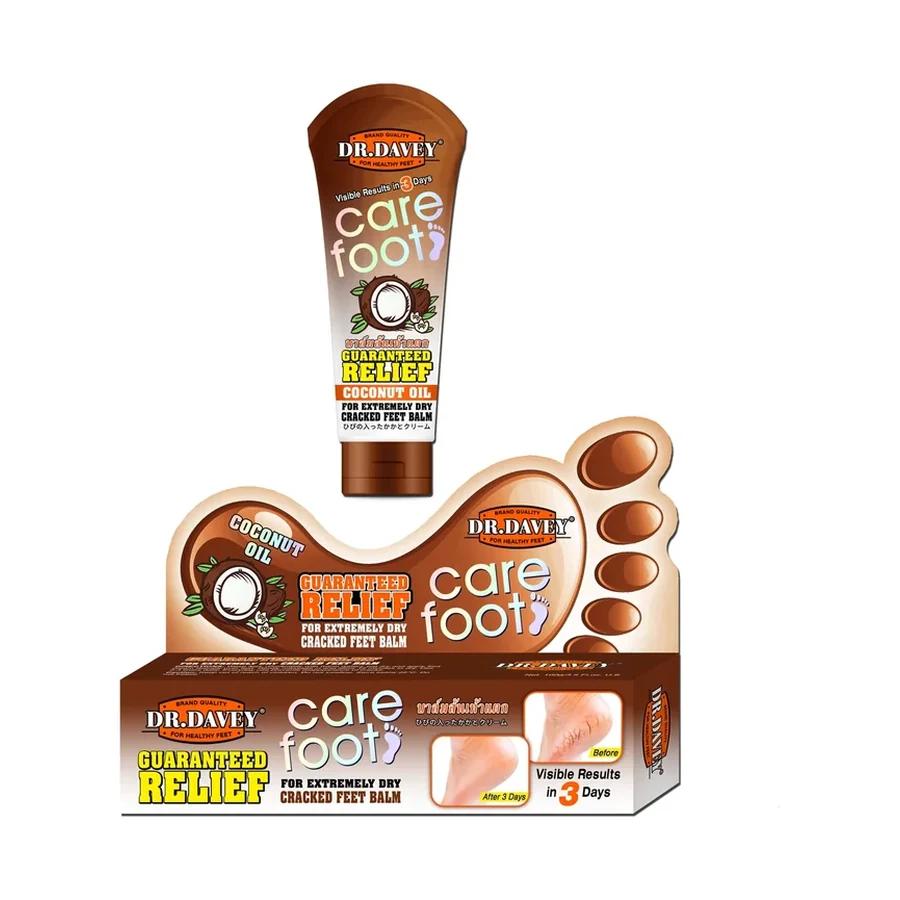 DR.DAVEY Coconut Care Foot Balm Body Oil 100 ml OEM/ODM Dv-6344 product image for OEM/ODM private label body oil manufacturing