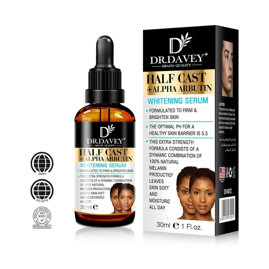 DR.DAVEY Cold Pressed 100% Pure Sweet Half Cast + Alpha Body Oil 30ml white background product image for OEM/ODM private label essential oil manufacturing