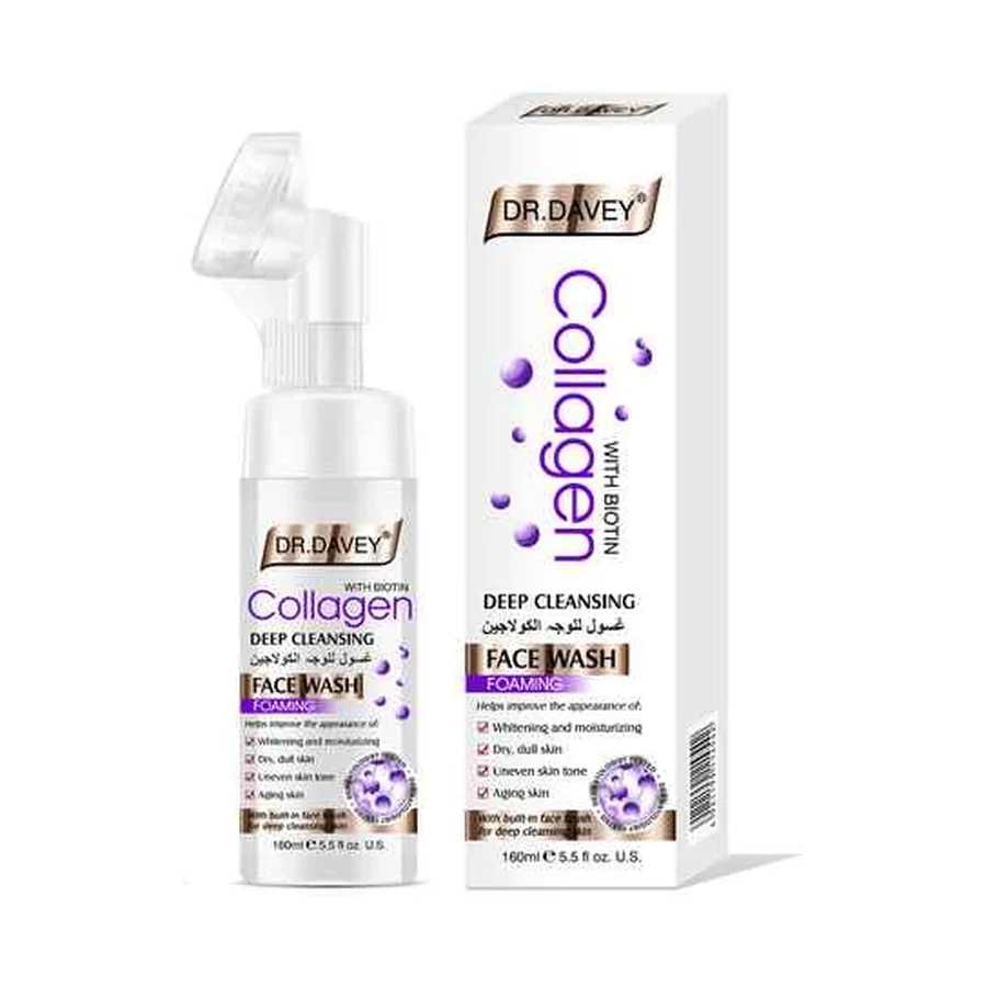 DR.DAVEY Collagen Foam Cleanser model DV-6287 product image for OEM/ODM private label facial cleanser manufacturing