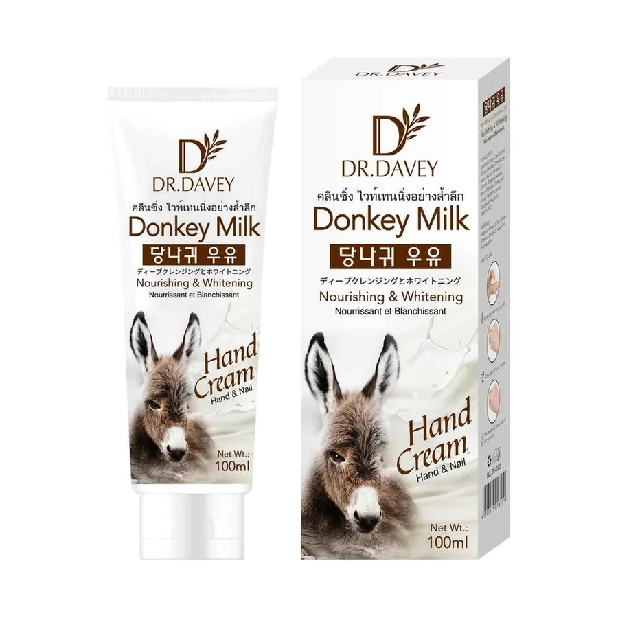 DR.DAVEY Cream Donkey Milk Hand Cream model DV-6353 product image for OEM/ODM private label body cream manufacturing