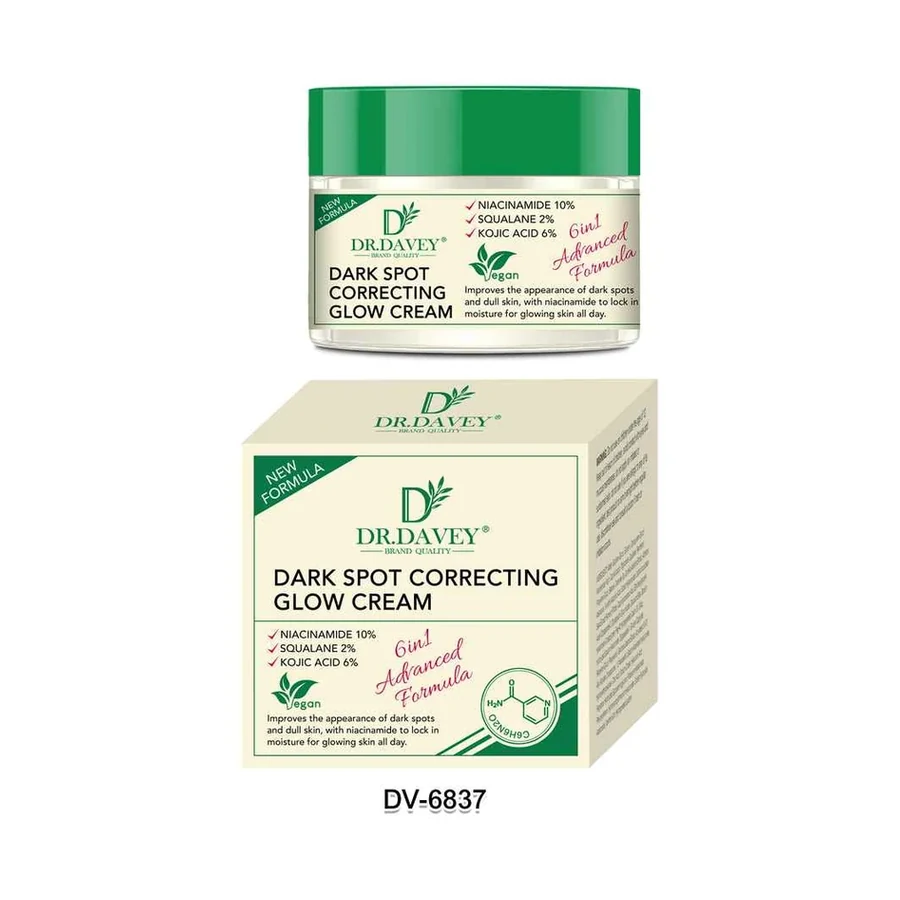 DR.DAVEY Uneven Tone Care Correcting Glow Cream model DV-6837 product image for OEM/ODM private label body cream manufacturing