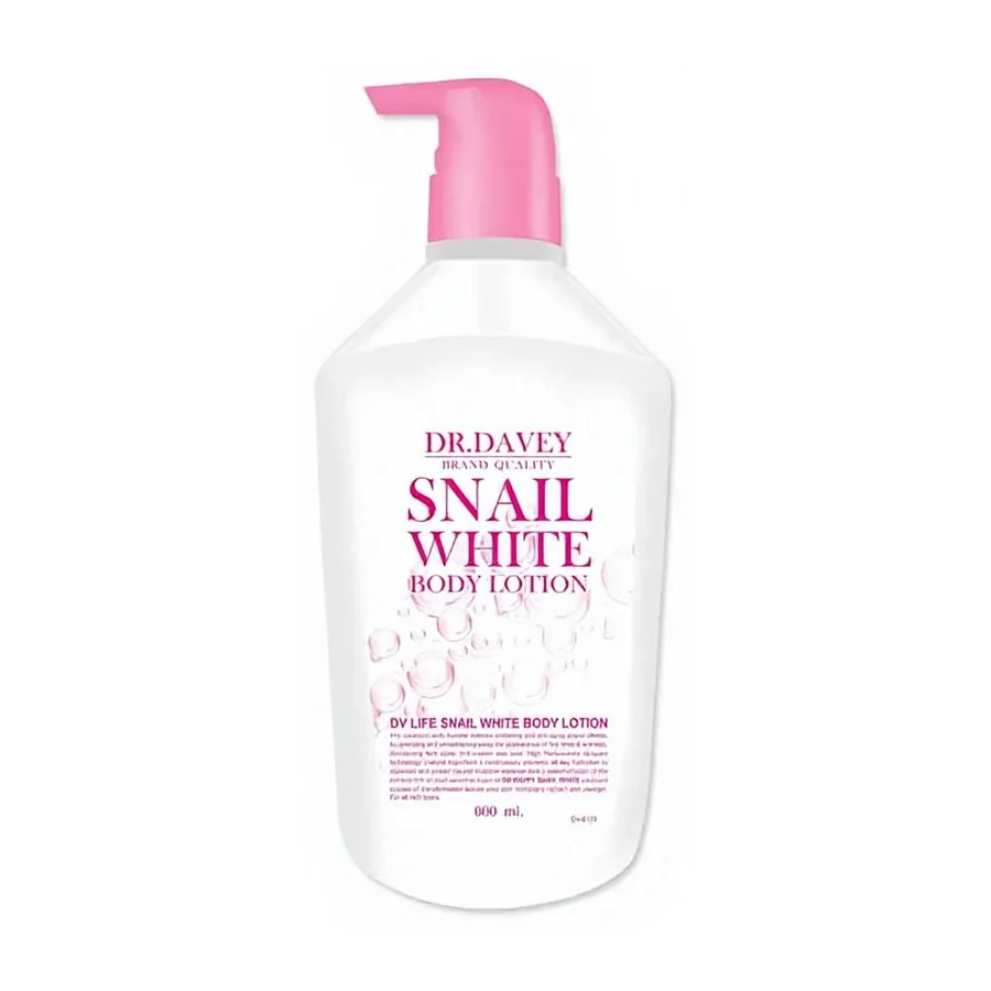 DR DAVEY Dai Wei Snail Body Lotion 600ml Bottle Hydrating & Moisturizing for General Skin Type DV 6123 white background product image for OEM/ODM