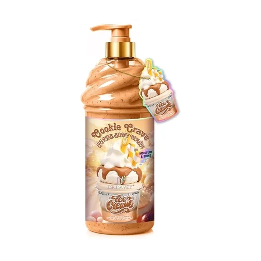 DR.DAVEY Dr.dr.dr.davey Cookie Crave Scrub Shower Gel 1000 ml OEM/ODM Dv-7019 product image for OEM/ODM private label shower gel manufacturing