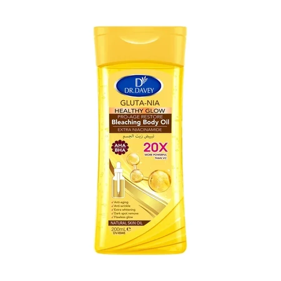 DR.DAVEY Dr.dr.dr.davey Gluta-nia Body Oil 200 ml OEM/ODM Dv-6946 product image for OEM/ODM private label body oil manufacturing