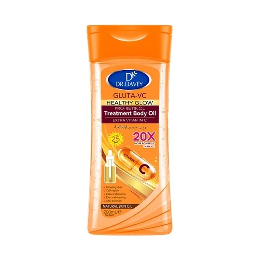DR.DAVEY Dr.dr.dr.davey Gluta-vc Body Oil 200 ml OEM/ODM Dv-6947 product image for OEM/ODM private label body oil manufacturing