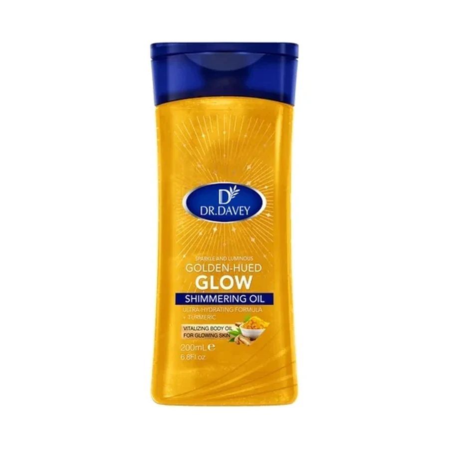 DR.DAVEY Dr.dr.dr.davey Golden-hued Shimmering Body Oil 200 ml OEM/ODM Dv-7003 product image for OEM/ODM private label body oil manufacturing