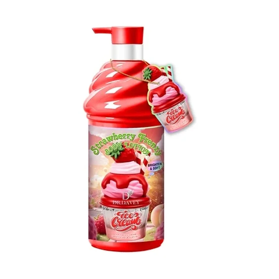 DR.DAVEY Dr.dr.dr.davey Strawberry Frenzy Body Lotion 500 ml OEM/ODM Dv-7016 product image for OEM/ODM private label body lotion manufacturing