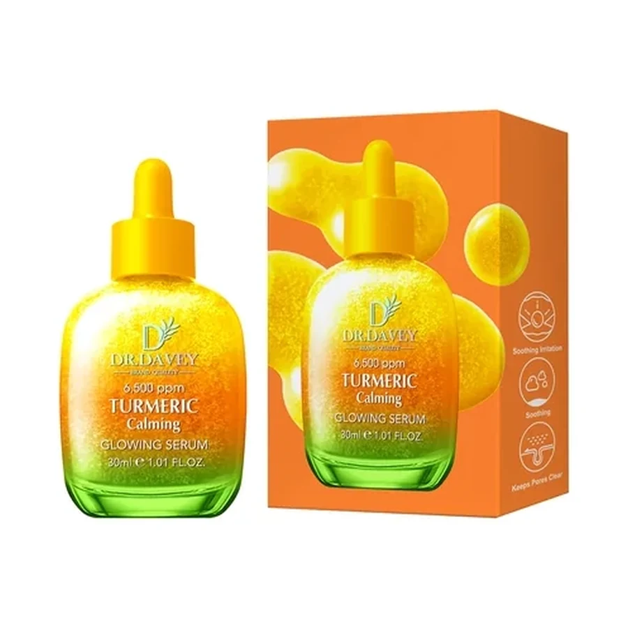 DR.DAVEY Dr.dr.dr.davey Turmeric Calming Glowing Serum 30 ml OEM/ODM Dv-6907 product image for OEM/ODM private label skincare manufacturing