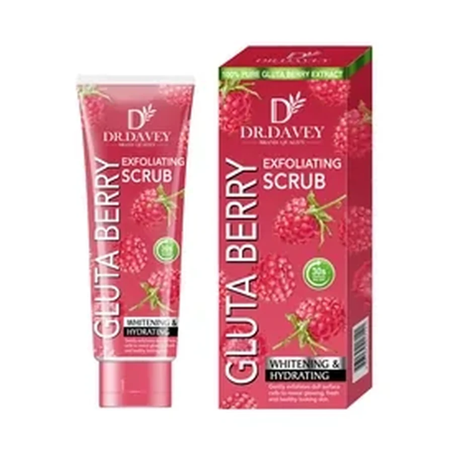 DR.DAVEY Gluta Berry Scrub Personal Care Product 120 g OEM/ODM Dv-6526 product image for OEM/ODM private label personal care product manufacturing