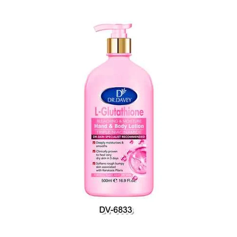 DR.DAVEY L-glutathione Body Lotion Body Lotion model DV-6833 product image for OEM/ODM private label body lotion manufacturing