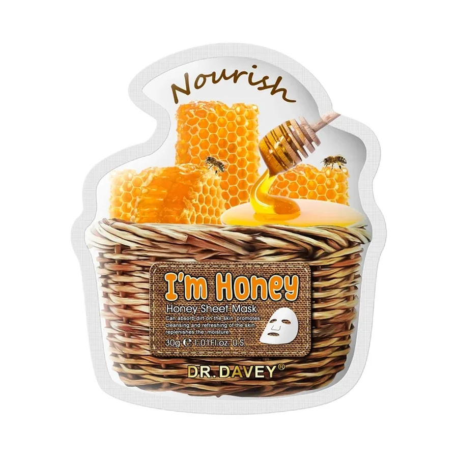 DR.DAVEY Honey Sheet Face Mask 30 g OEM/ODM Dv-6319 product image for OEM/ODM private label skincare manufacturing