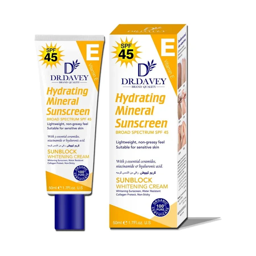 منتج العناية الشخصية واقي الشمس المعدني المرطب DR.DAVEY 50 g OEM/ODM Dv-6563