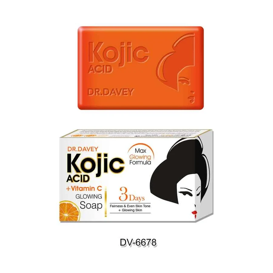 DR.DAVEY VC Soap Kojic Acid VC Soap model DV-6678 product image for OEM/ODM private label soap manufacturing