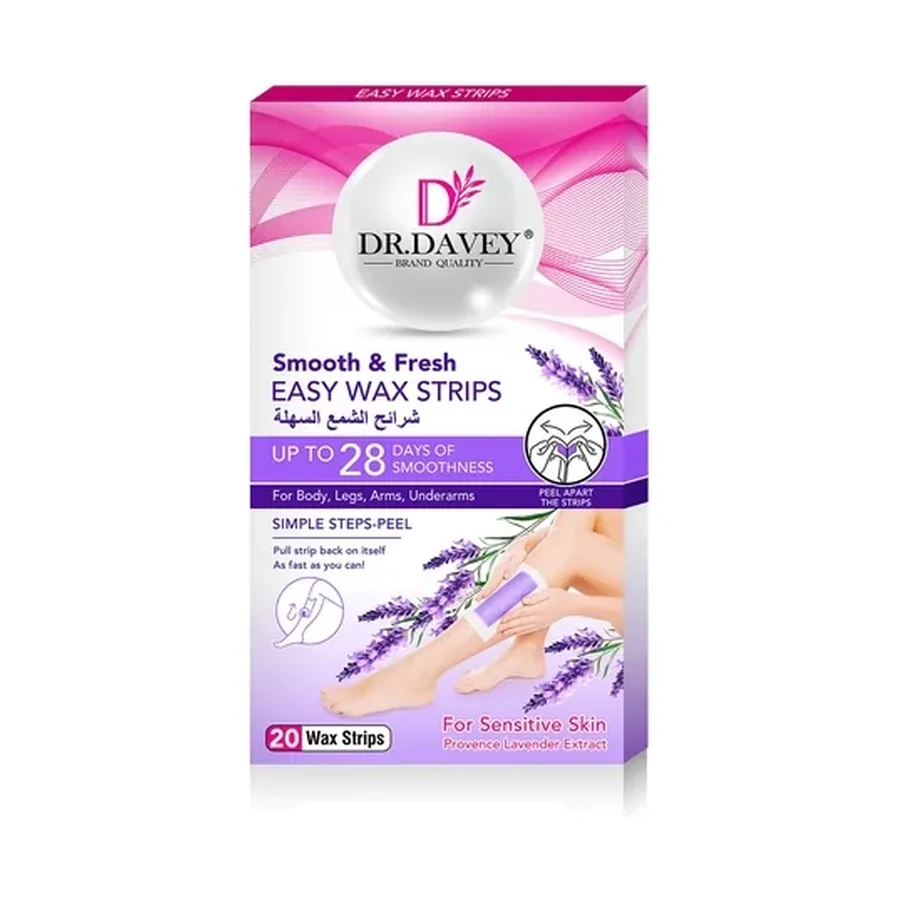DR.DAVEY Lavender Hair Remover Wax Strips Personal Care Product OEM/ODM Dv-6816 product image for OEM/ODM private label personal care product manufacturing