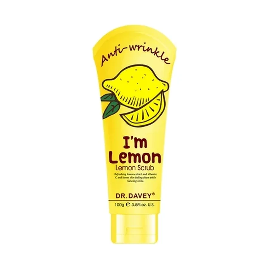 DR.DAVEY Lemon Scrub Personal Care Product 100 g OEM/ODM Dv-6312 product image for OEM/ODM private label personal care product manufacturing