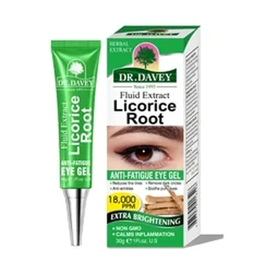 DR.DAVEY Licorice Root Anti-fatigue Gel Eye Cream 30 ml OEM/ODM Dv-6419 product image for OEM/ODM private label skincare manufacturing
