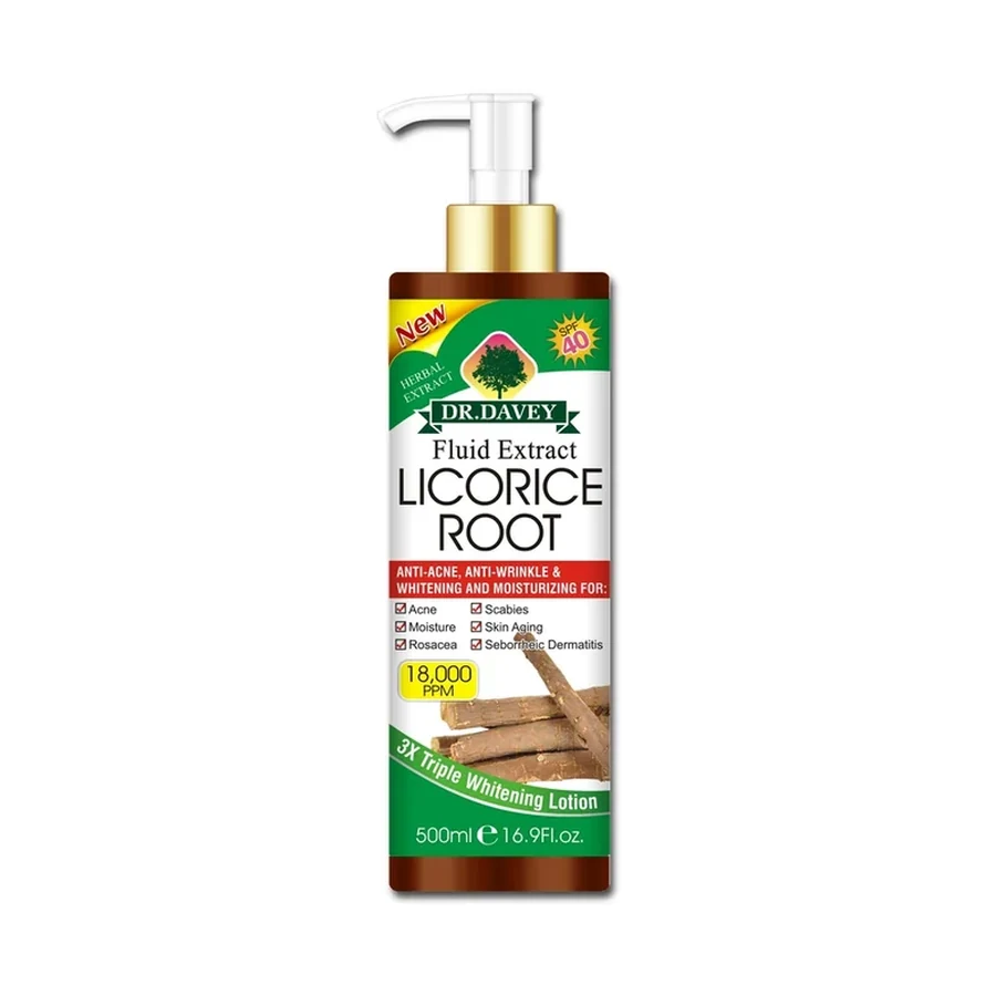 DR.DAVEY Licorice Root Brightening Body Lotion 500 ml OEM/ODM Dv-6523 product image for OEM/ODM private label body lotion manufacturing