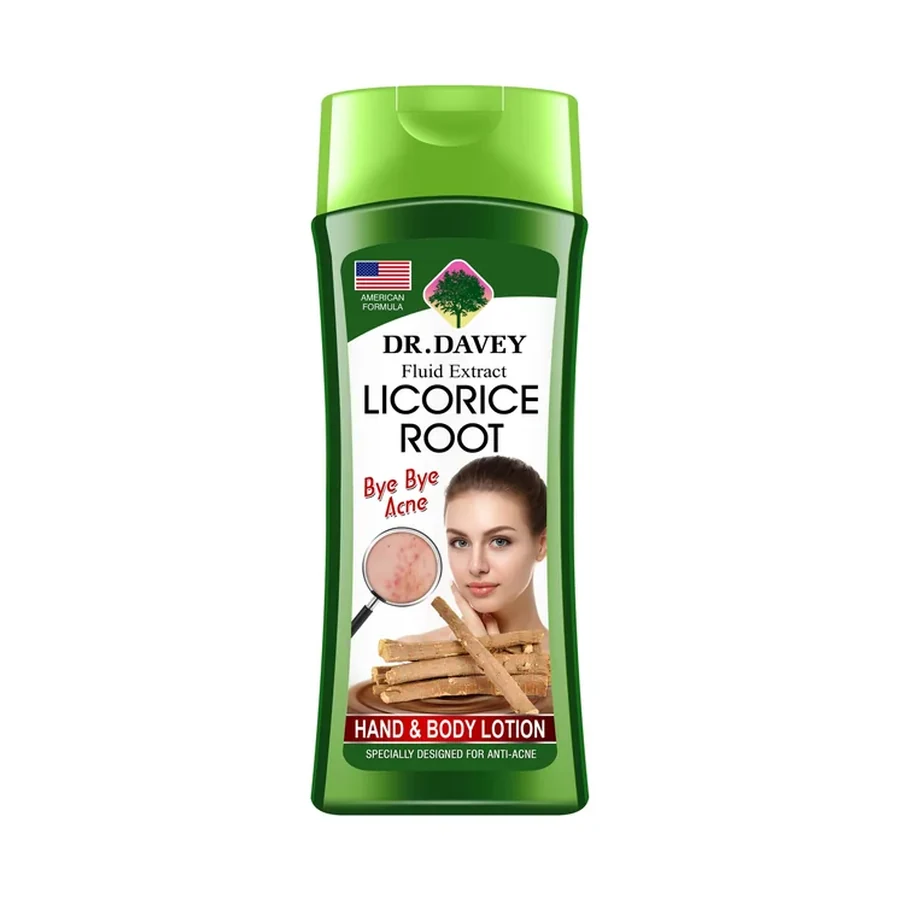 DR.DAVEY Licorice Root Calms Inflammation Body Lotion 200 ml OEM/ODM Dv-6477 product image for OEM/ODM private label body lotion manufacturing