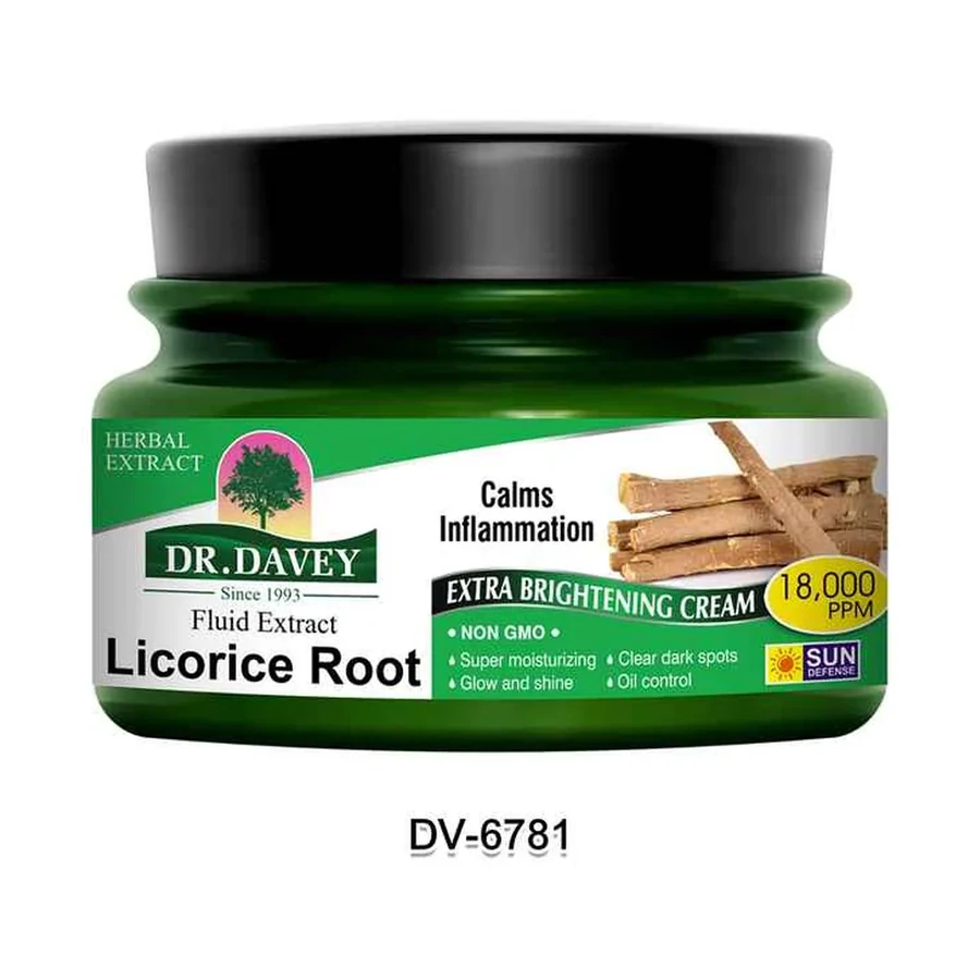 DR.DAVEY Cream Licorice Root Face Cream model DV-6781 product image for OEM/ODM private label body cream manufacturing