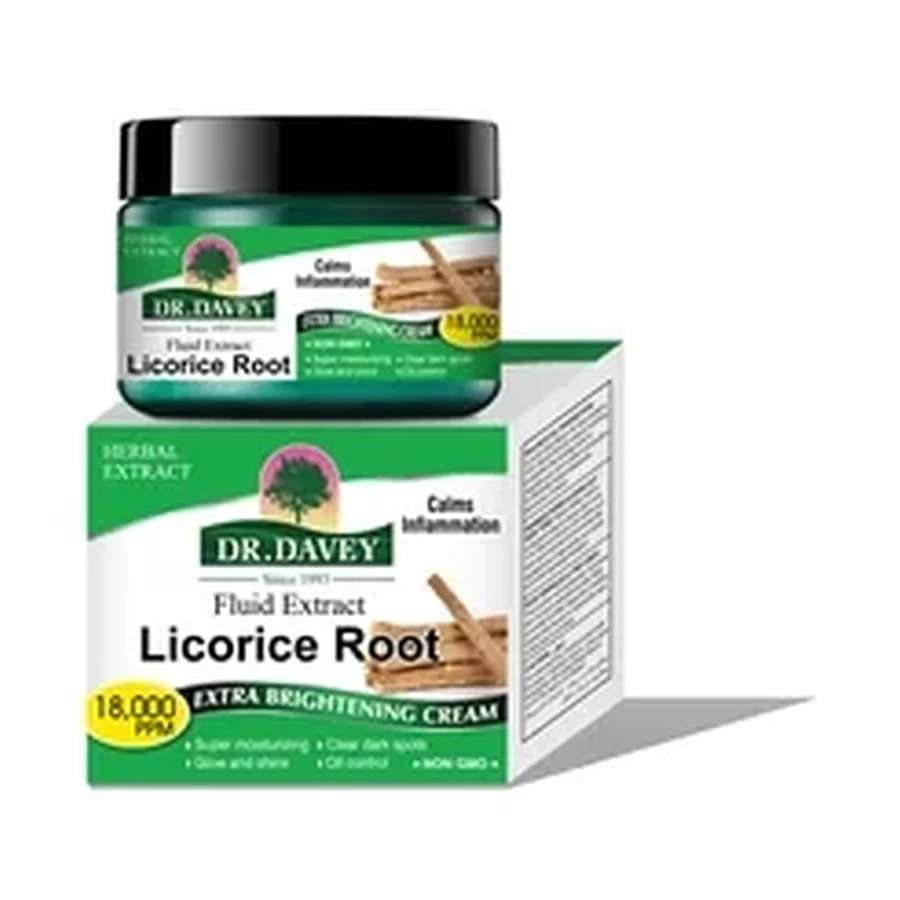 DR.DAVEY Licorice Root Extra Brightening Face Cream 60 ml OEM/ODM Dv-6405 product image for OEM/ODM private label skincare manufacturing
